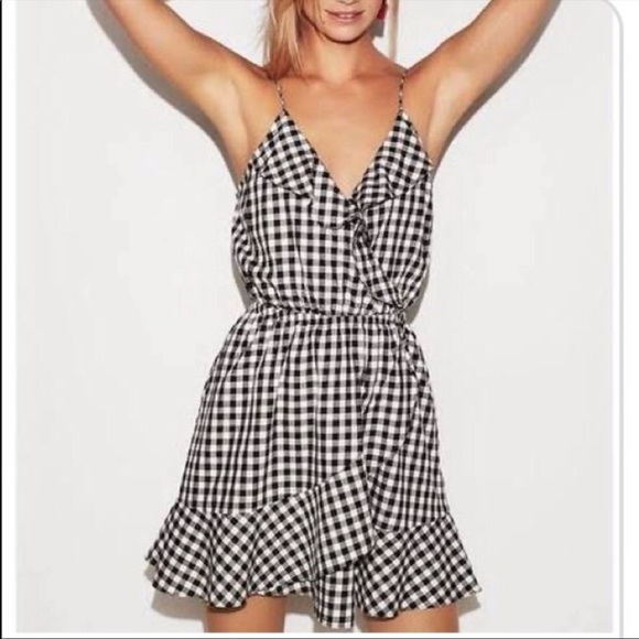 Express Dresses & Skirts - Express Black and White Checkered Mini Dress